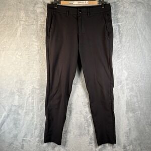 Lululemon Pants Mens 31x29 Black Commission Slim Fit Golf Lightweight Chino